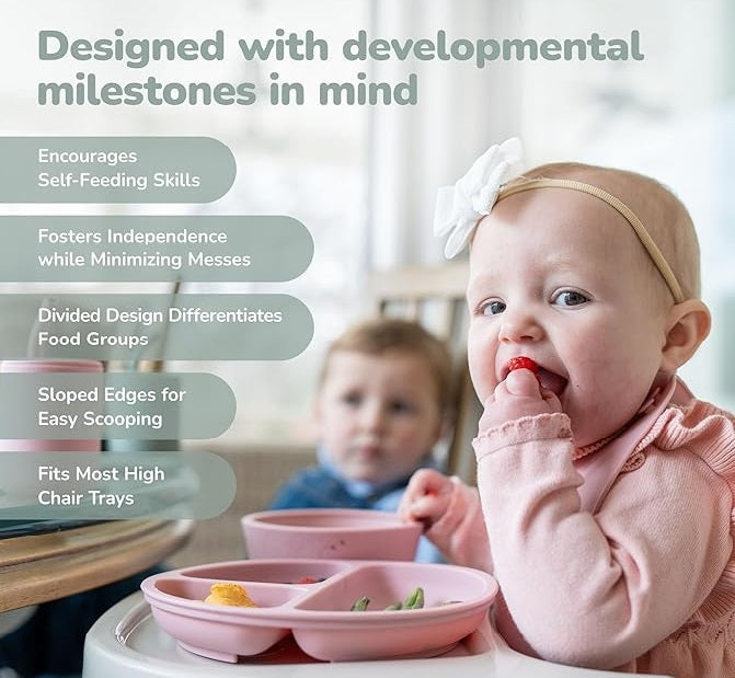 Feeding Set BPA Free - 10 pcs Silicone Baby Set