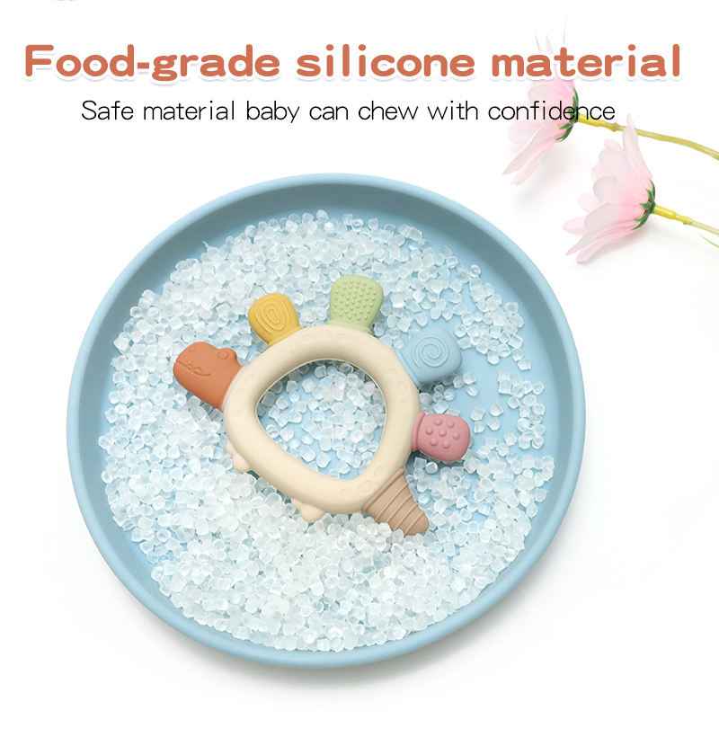 Baby Soothing Teething Baby Teethers Chew Toy Food Grade Silicone