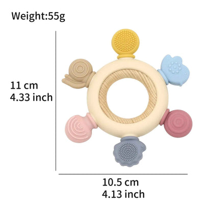 Wooden Rudder Infant Teether for Baby's Teething Stage