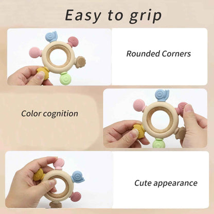 Wooden Rudder Infant Teether for Baby's Teething Stage