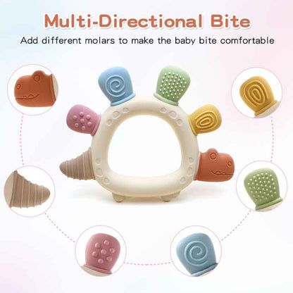 Baby Soothing Teething Baby Teethers Chew Toy Food Grade Silicone
